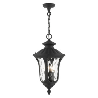 Oxford Three Light Outdoor Pendant in Textured Black (107|7858-14)