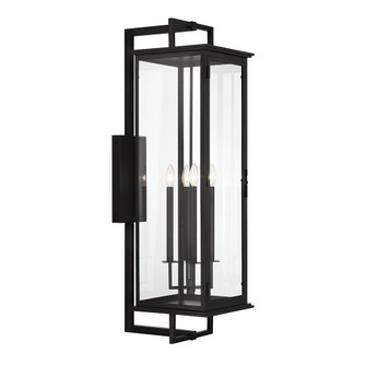 Hudson Four Light Outdoor Wall Mount in Black (90|401208)