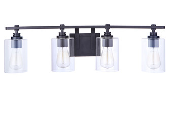 Clean Four Light Vanity in Black (90|750408)