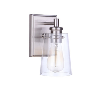 Mia One Light Wall Sconce in Satin Nickel (90|810145)