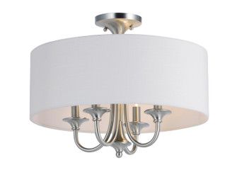 Bongo Four Light Semi-Flush Mount/Pendant in Satin Nickel (16|10013WLSN)