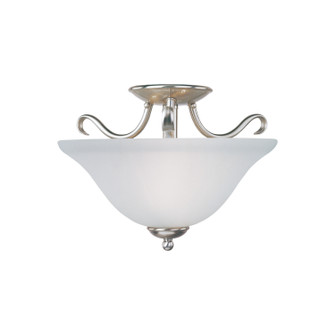 Basix Two Light Semi-Flush Mount in Satin Nickel (16|10120FTSN)