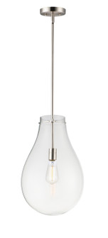 Gourd One Light Pendant in Satin Nickel (16|10162CLSN)