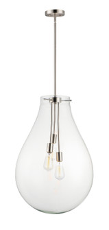 Gourd Three Light Pendant in Satin Nickel (16|10166CLSN) Gourd Three Light Pendant in Satin Nickel (16|10166CLSN)