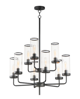 Crosby Nine Light Chandelier in Black (16|11479CRBK)