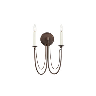 Plumette Two Light Wall Sconce in Chestnut Bronze (16|12161CHB)