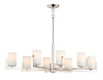 Dart Eight Light Chandelier in Satin Nickel (16|21288SWSN)