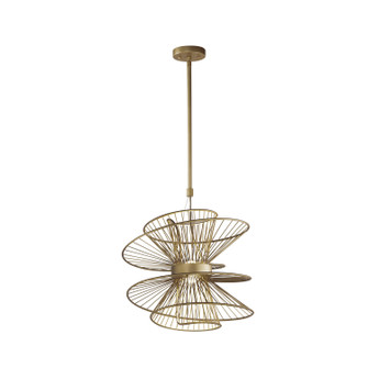 Zeta LED Pendant in Natural Aged Brass (16|24174NAB)