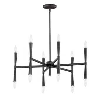 Rome 12 Light Chandelier in Black (16|24626BK)