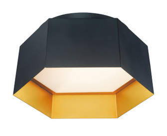 Honeycomb LED Flush Mount in Black / Gold (16|30330BKGLD)