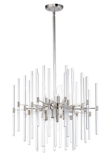 Divine Eight Light Chandelier in Polished Nickel (16|38405CLPN)