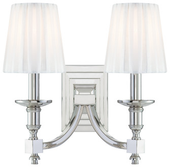 Continental Classics Two Light Wall Sconce in Polished Nickel (29|N2642-613)