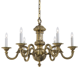 Metropolitan Six Light Chandelier in Classic Brass (29|N700206)