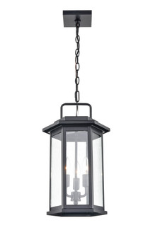 Ellis Three Light Outdoor Hanging Lantern in Powder Coated Black (59|2687-PBK)