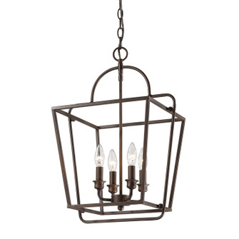 Four Light Pendant in Rubbed Bronze (59|3237-RBZ)