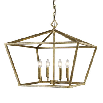 Four Light Pendant in Vintage Gold (59|3294-VG)