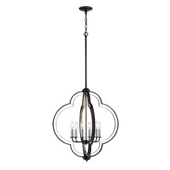 Six Light Pendant in Matte Black/Brushed Nickel (59|3476-MB/BN)