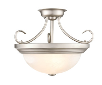 Two Light Semi-Flush Mount in Satin Nickel (59|4773-SN)