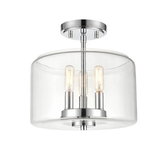 Asheville Three Light Semi-Flush Mount in Chrome (59|6923-CH)