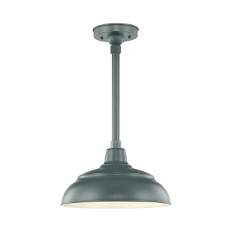 R Series One Light Pendant in Satin Green (59|RWHS14-SG)