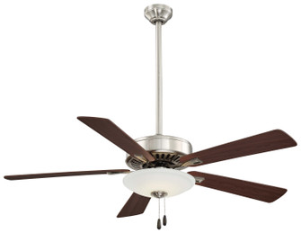 Contractor Uni-Pack LED 52''Ceiling Fan in Brushed Nickel With Dark Walnut Blades (15|F656L-BN/DW)