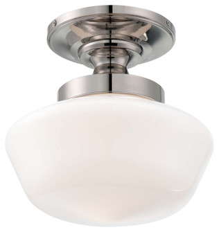 One Light Semi Flush Mount in Polished Nickel (7|2255-613)