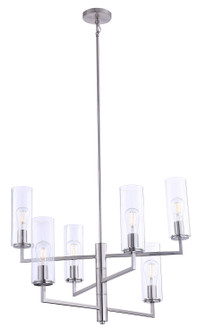 Acacia Six Light Chandelier in Brushed Nickel (7|4046-84)