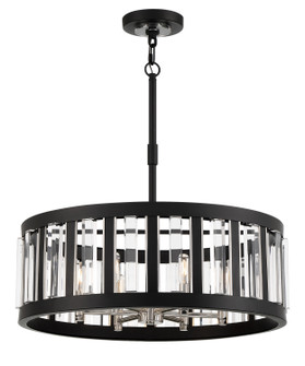 Majestic Splendor Six Light Pendant in Sand Coal And Polished Nickel (7|5495-729)