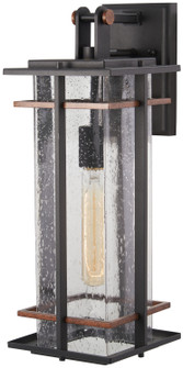 San Marcos One Light Outdoor Wall Mount in Black w/Antique Copper (7|72493-68)