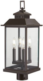Miner'S Loft Four Light Post Mount in Oil Rubbed Bronze W/ Gold High (7|72596-143C)