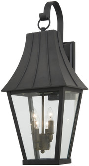 Chateau Grande Four Light Outdoor Wall Mount in Coal W/Gold (7|72783-66G)