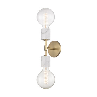 Asime Two Light Wall Sconce in Aged Brass (428|H120102-AGB)