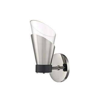 Angie LED Wall Sconce in Polished Nickel/Black (428|H130101-PN/BK)