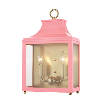 Leigh Two Light Wall Sconce in Aged Brass/Pink (428|H259102-AGB/PK)