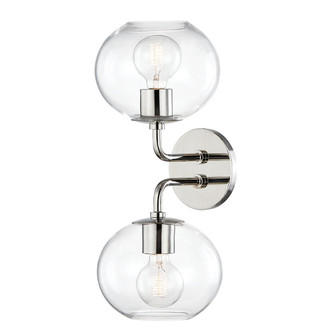 Margot Two Light Wall Sconce in Polished Nickel (428|H270102-PN)