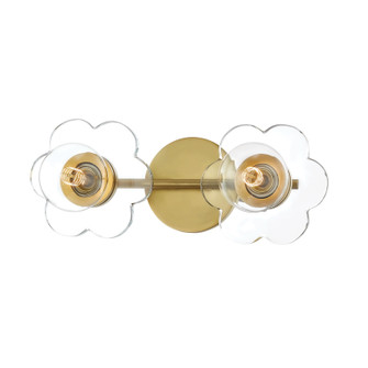 Alexa Two Light Bath and Vanity in Aged Brass (428|H357302-AGB)