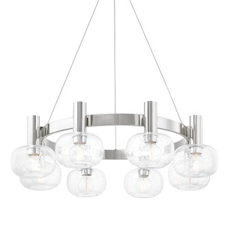 Harlow Eight Light Chandelier in Polished Nickel (428|H403808-PN)