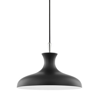 Cassidy One Light Pendant in Polished Nickel/Black (428|H421701S-PN/BK)