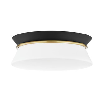 Cath Two Light Flush Mount in Aged Brass/Black (428|H425502-AGB/BK)