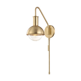 Riley One Light Wall Sconce in Aged Brass (428|HL111101-AGB)