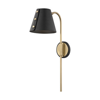 Meta LED Wall Sconce in Aged Brass/Black (428|HL174201-AGB/BK)