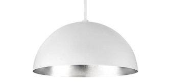 Yolo LED Pendant in Silver Leaf/White (281|PD-55735-SL)