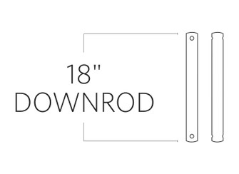 Universal Downrod in Dark Weathered Zinc (71|DR18DWZ)