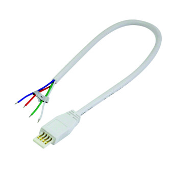 Sl LED Lbar Silk Sbc Acc 12'' Power Line Cable Open Wire For Lightbar Silk in White (167|NAL-810/12W)