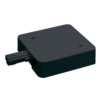 Track Syst & Comp-1 Cir T-Bar Live End Feed W/ Current Limiter, 7.5 Amps, 1 Circuit Track in Black (167|NT-348B/7.5A)