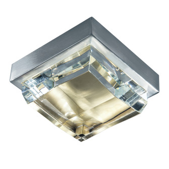 Crystal Mini LED Flush Mount in Brushed Nickel/Satin Brass (185|5379-BNSB-CL)