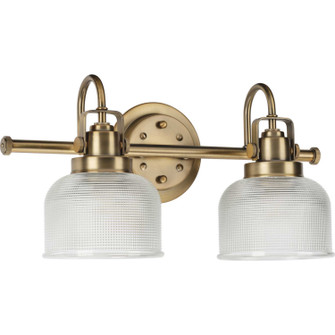 Archie Two Light Bath Bracket in Vintage Brass (54|P2991-163)