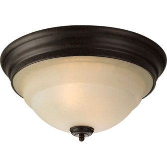 Torino Two Light Flush Mount in Forged Bronze (54|P3184-77)
