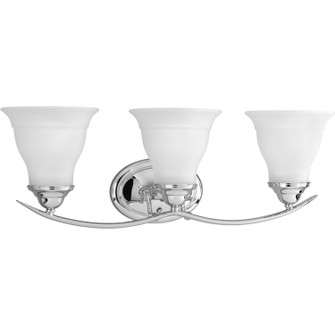 Trinity Three Light Bath Bracket in Polished Chrome (54|P3192-15)