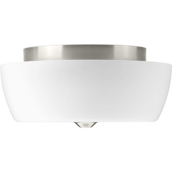 Leap Two Light Flush Mount in Brushed Nickel (54|P350061-009)